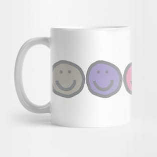 Enlightenment Smiles Five Smiley Face Drawings Mug